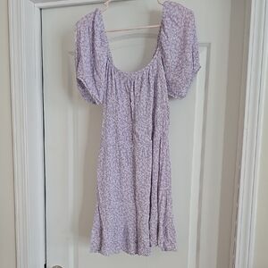 ARULA Lavender Floral Mini Dress